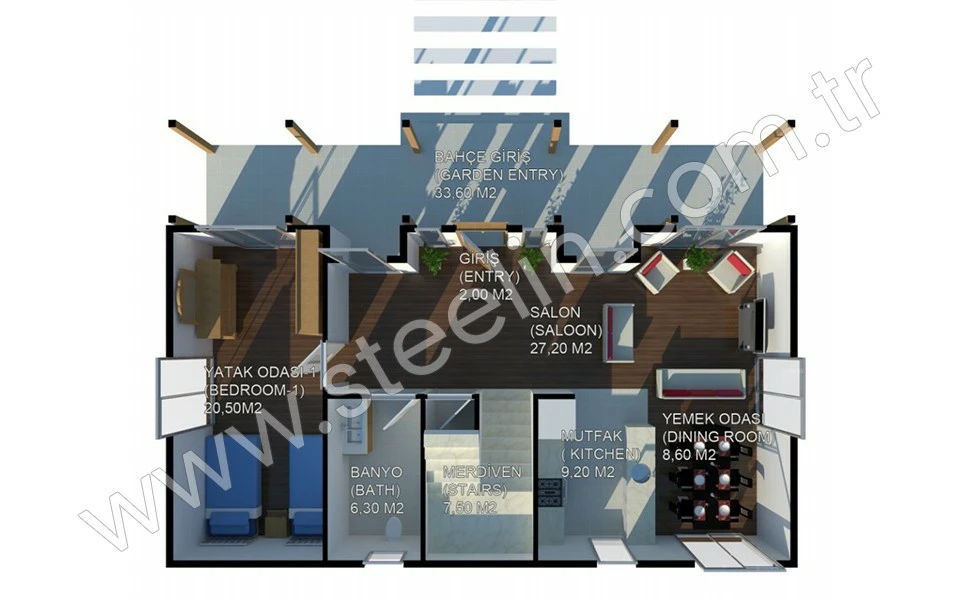 1,5 Katlı Villa 181 m²