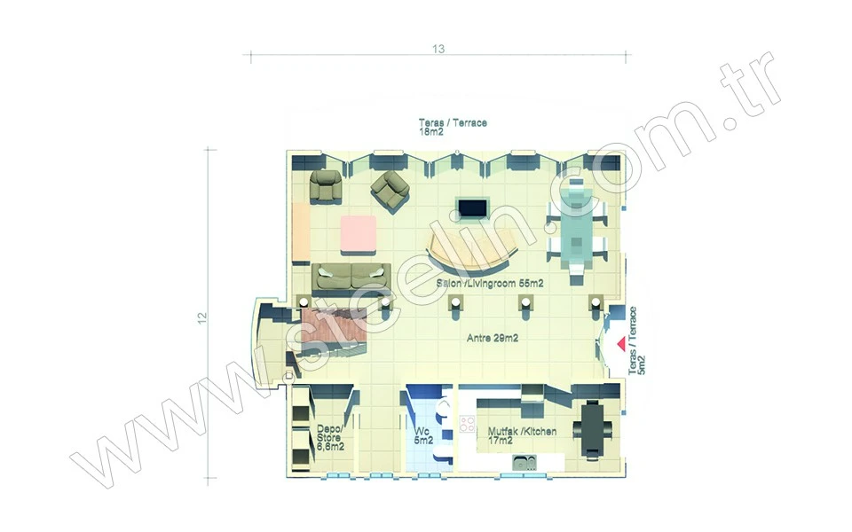 Arap Mimarisi Villa 284 m²