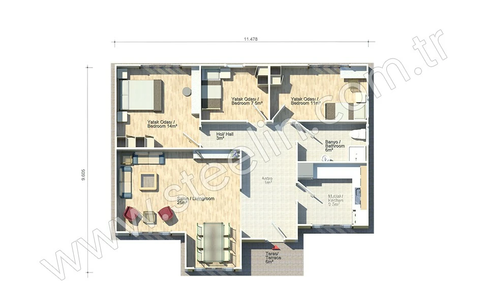 Kapadokya 95 m²