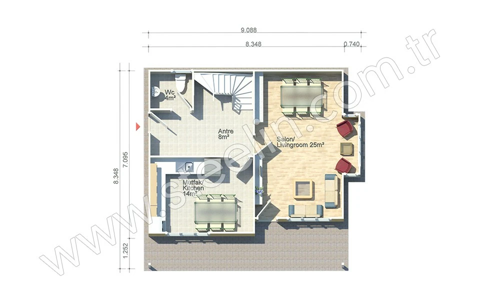 Kümbet 136 m²