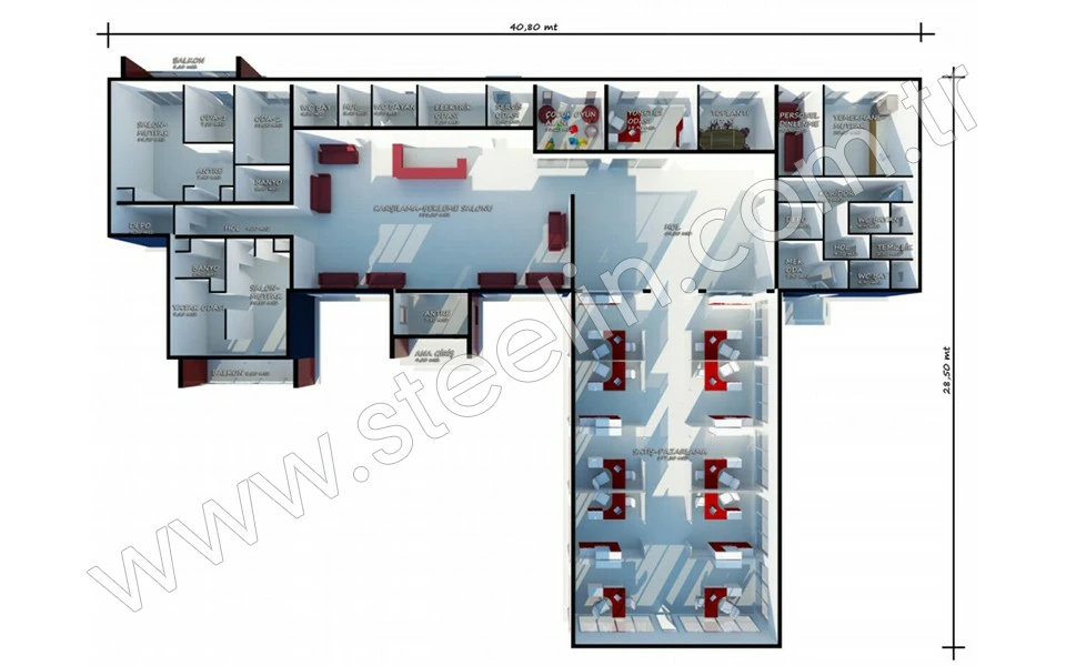 Satış Ofisleri 645 m²