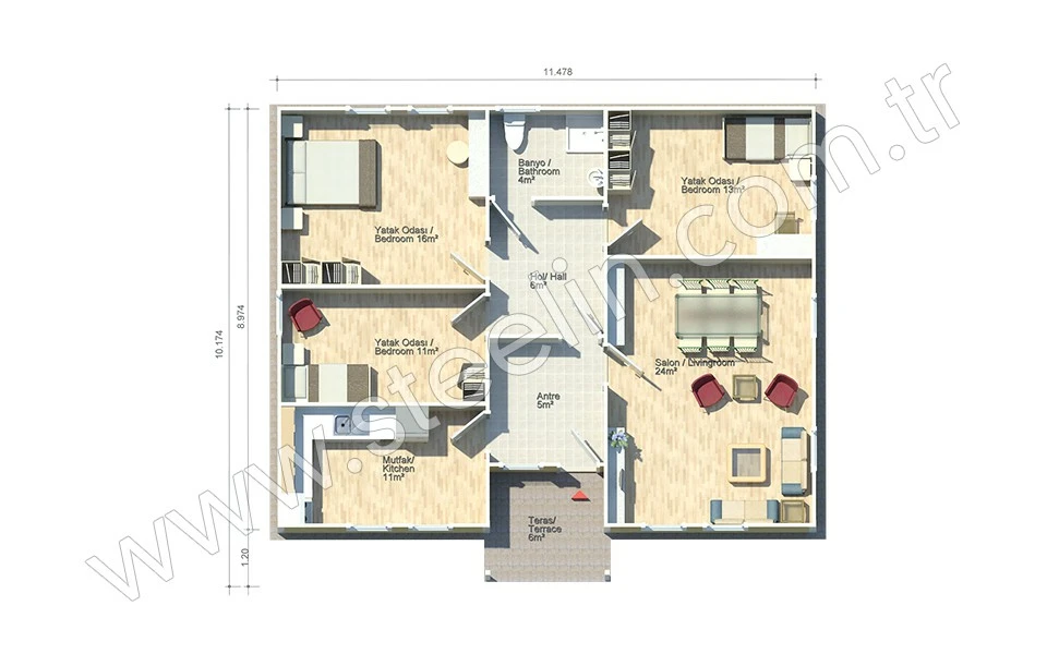 Toros 106 m²