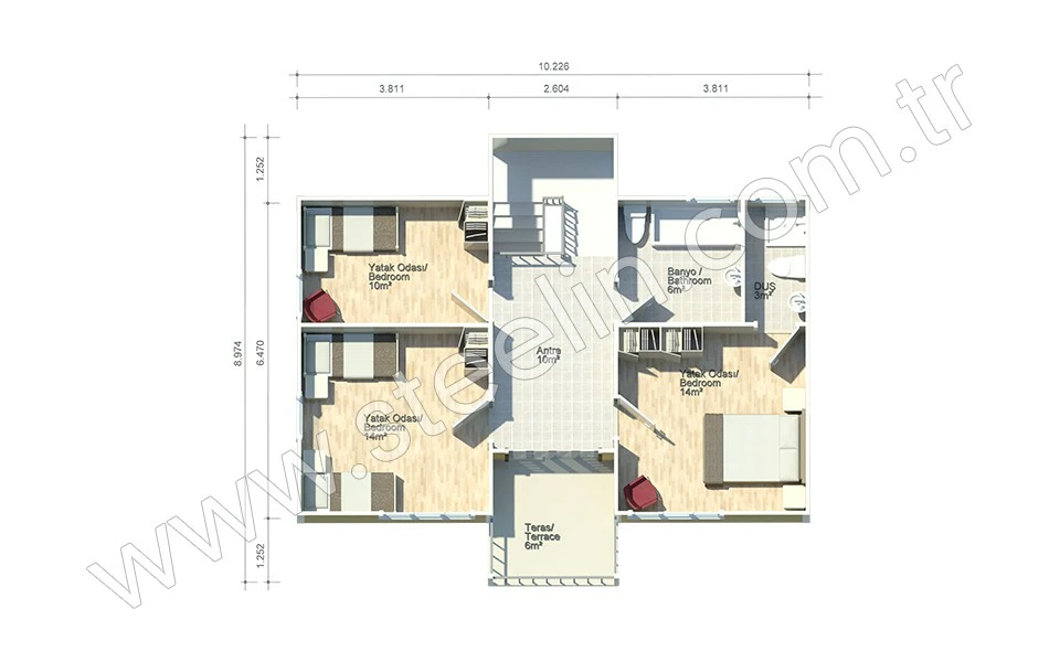 Türk Mimarisi Villa 152 m²