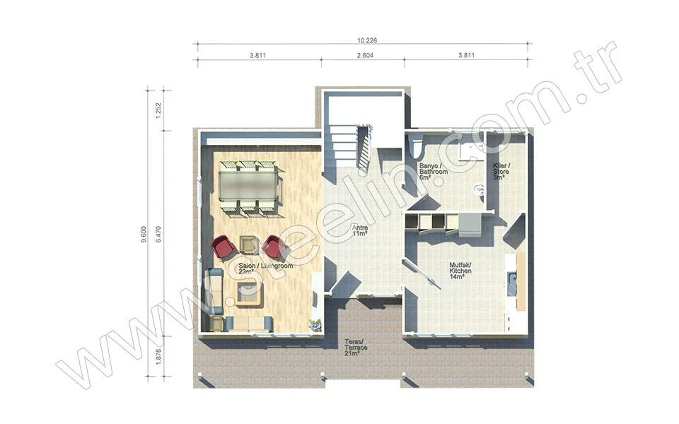 Türk Mimarisi Villa 152 m²